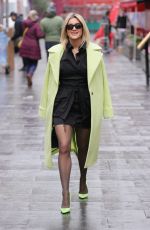 ASHLEY ROBERTS Arrives at Heart Radio in London 12/13/2021