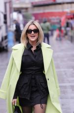ASHLEY ROBERTS Arrives at Heart Radio in London 12/13/2021