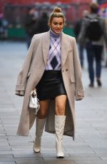ASHLEY ROBERTS at Global Radio Studios in London 12/02/2021