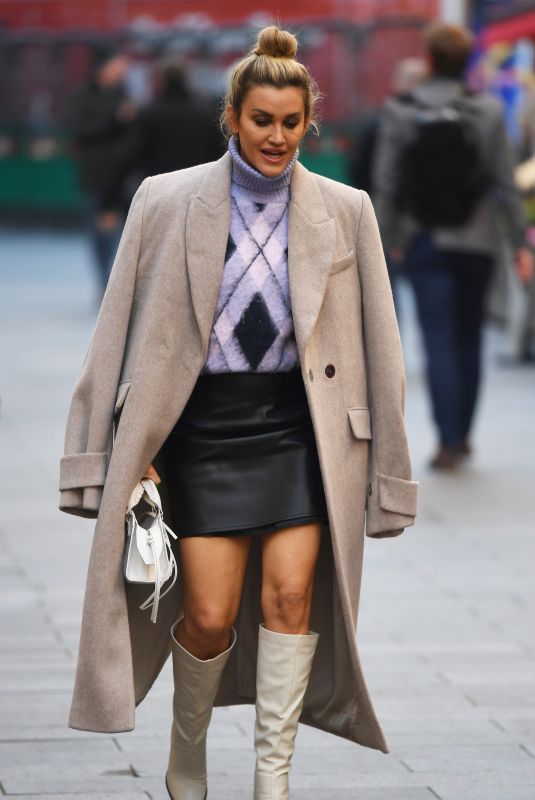 ASHLEY ROBERTS at Global Radio Studios in London 12/02/2021