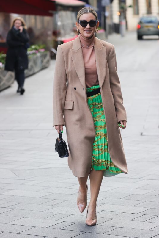 ASHLEY ROBERTS Leaves Heart Radio in London 12/01/2021