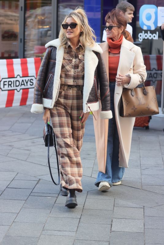 ASHLEY ROBERTS Leaves Heart Radio in London 12/10/2021
