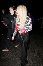 AVRIL LAVIGNE Leaves The Roxy in Hollywood 12/06/2021