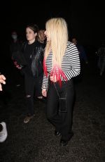 AVRIL LAVIGNE Leaves The Roxy in Hollywood 12/06/2021