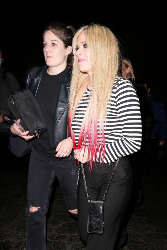 AVRIL LAVIGNE Leaves The Roxy in Hollywood 12/06/2021