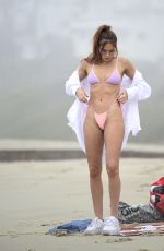 BARBIE BLANK in Bikini at a Photoshoot on the Beach in California 12/19/2021