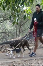 BECCA KUFRIN at a Local Dog Park and Flea Market in San Diego 12/05/2021