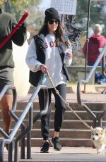 BECCA KUFRIN at a Local Dog Park and Flea Market in San Diego 12/05/2021