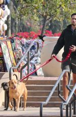 BECCA KUFRIN at a Local Dog Park and Flea Market in San Diego 12/05/2021