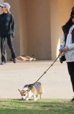 BECCA KUFRIN at a Local Dog Park and Flea Market in San Diego 12/05/2021