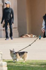 BECCA KUFRIN at a Local Dog Park and Flea Market in San Diego 12/05/2021