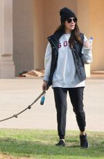 BECCA KUFRIN at a Local Dog Park and Flea Market in San Diego 12/05/2021