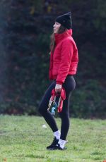 BECCA KUFRIN Out with Her Dogs at a Dog Park in Los Angeles 12/13/2021