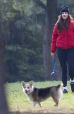 BECCA KUFRIN Out with Her Dogs at a Dog Park in Los Angeles 12/13/2021