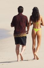 BELLA BANOS in Bikini and Scott Disicks at a Beach in St Barts 12/21/2021