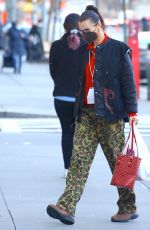 BELLA HADID Heading to Her Home in New York 12/22/2021