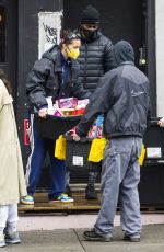 BELLA HADID Out and About in New York 12/18/2021