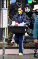 BELLA HADID Out and About in New York 12/18/2021