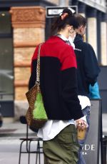 BELLA HADID Out and About in New York 12/23/2021