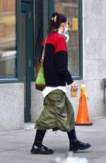 BELLA HADID Out and About in New York 12/23/2021
