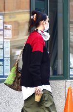 BELLA HADID Out and About in New York 12/23/2021
