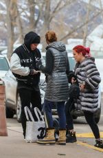 BELLA THORNE and Benjamin Mascolo Arrives at Aspen Airport 12/15/2021