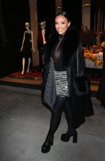 BIANCA ROCCISANO Arrives at Private Dolce & Gabbana Christmas Collection Launch Party in Beverly Hills 12/09/2021