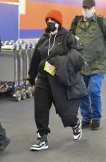 BILLIE EILISH Arrives at JFK Airport in New York 12/13/2021