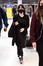 BILLIE EILISH Arrives at JFK International Airport in New York 12/04/2021