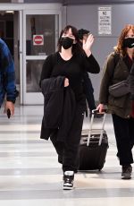 BILLIE EILISH Arrives at JFK International Airport in New York 12/04/2021