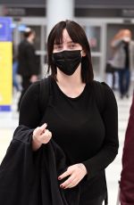 BILLIE EILISH Arrives at JFK International Airport in New York 12/04/2021