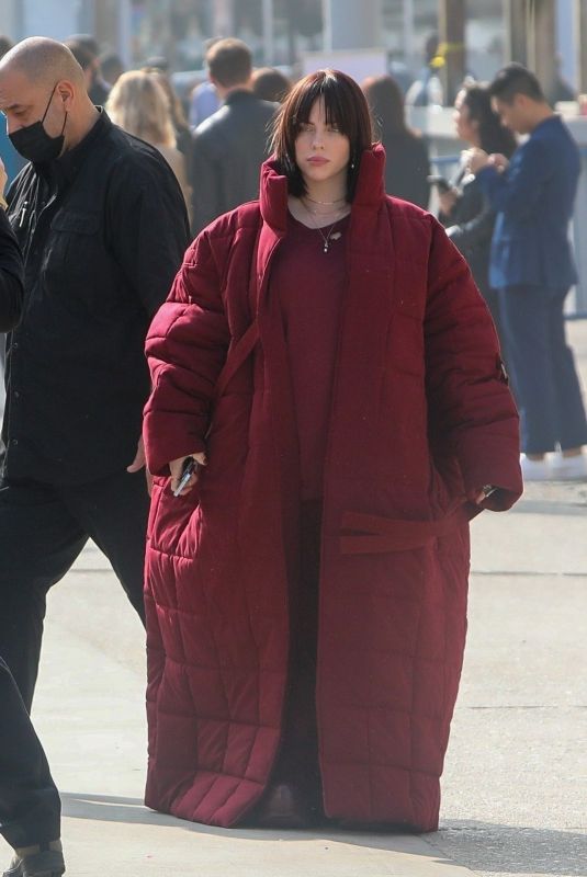 BILLIE EILISH Arrives at Variety 2021 Music Hitmakers Brunch at City Market Social in Los Angeles 12/04/2021