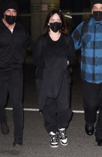 BILLIE EILISH Arrivesat JFK Airport in New York 12/04/2021