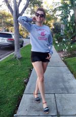 BLANCA BLANCO in Shorts Out and About in West Hollywood 12/12/2021