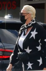 BRIGITTE NIELSEN at a Nail Salon in Los Angeles 12/28/2021