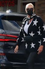 BRIGITTE NIELSEN at a Nail Salon in Los Angeles 12/28/2021