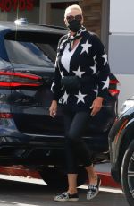 BRIGITTE NIELSEN at a Nail Salon in Los Angeles 12/28/2021