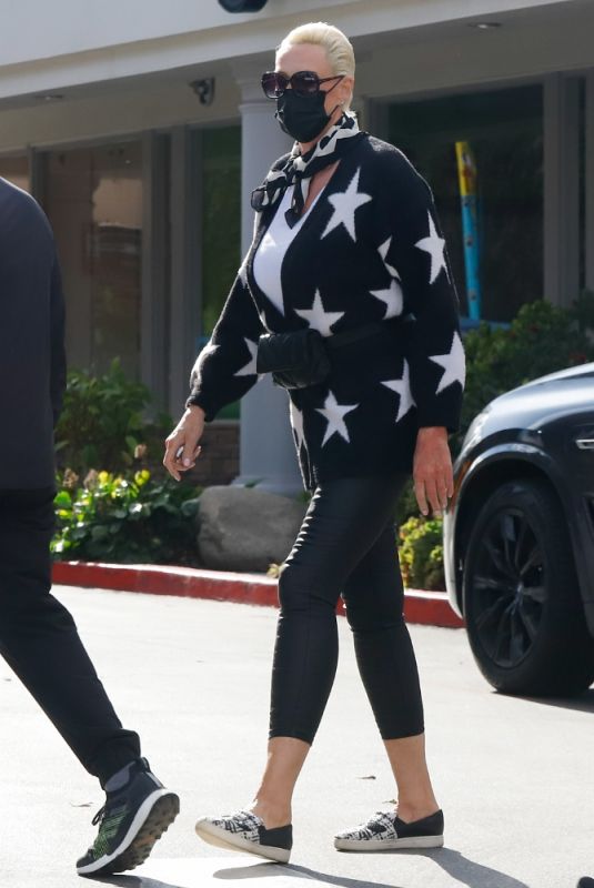 BRIGITTE NIELSEN at a Nail Salon in Los Angeles 12/28/2021