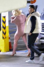 BRITNEY SPEARS and Sam Asghari on a Dinner Date at Catch LA in West Hollywood 12/27/2021