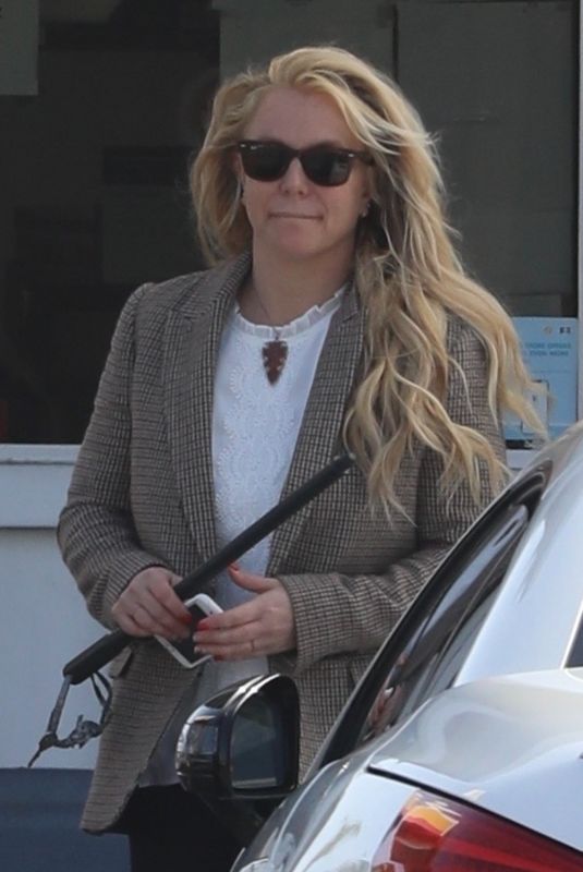 BRITNEY SPEARS at a Gas Station in Los Angeles 11/30/2021