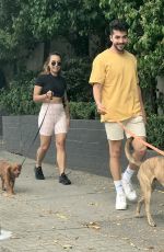BROOKE BLURTON and Darvid Garayeli Out with Their Dogs in Melbourne 12/17/2021