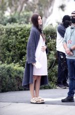 CAMILA MORRONE on the Set of Daisy Jones and the Six in Los Angeles 12/02/2021