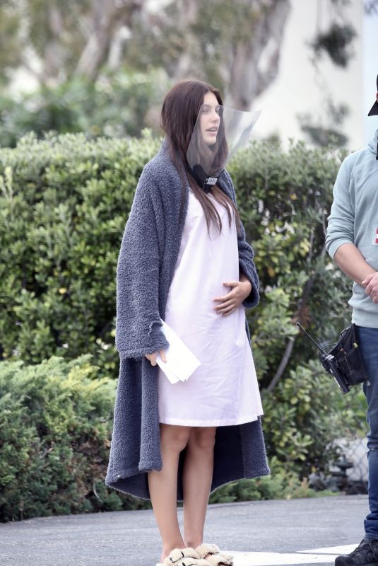 CAMILA MORRONE on the Set of Daisy Jones and the Six in Los Angeles 12/02/2021