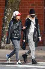 CARA DELEVINGNE Out with a Friend in New York 12/08/2021