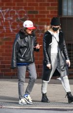 CARA DELEVINGNE Out with a Friend in New York 12/08/2021