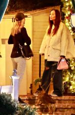 CARA SANTANA Out for Dinner at San Vicente Bungalows in West Hollywood 12/11/2021