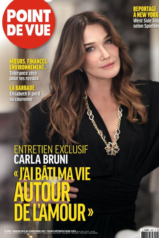 CARLA BRUNI in Point de Vue Magazine, December 2021
