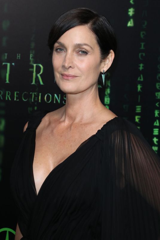 CARRIE-ANNE MOSS at The Matrix Resurrections Premiere Screening at Castro Theatre in San Francisco 12/18/2021