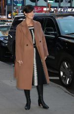 CARRIE-ANNE MOSS Promotes The Matrix Resurrections at Good Morning America in New York 12/14/2021