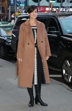 CARRIE-ANNE MOSS Promotes The Matrix Resurrections at Good Morning America in New York 12/14/2021